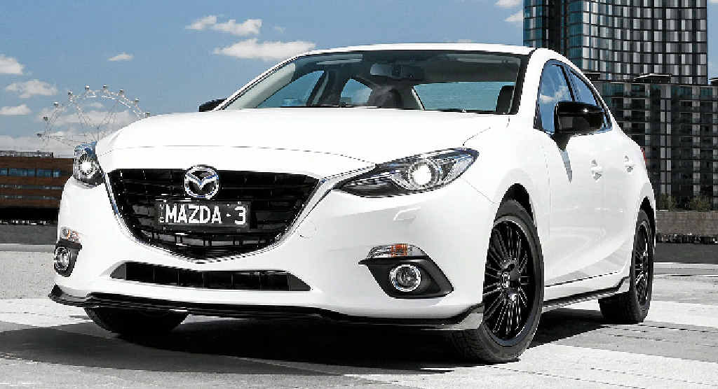 The Mazda 3 SP25 GT featuring the Kuroi Sports Pack. The Mazda 3 SP25 GT featuring the Kuroi Sports Pack.